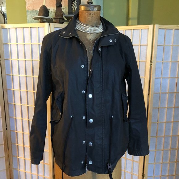 Steven Alan Waxed Hunter Green Jacket - Picture 1 of 5